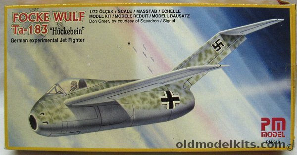 PM Model 1/72 Focke Wulf Ta-183 Huckebein, PM-213 plastic model kit